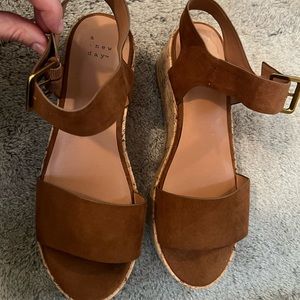 Womens Brown Wedges